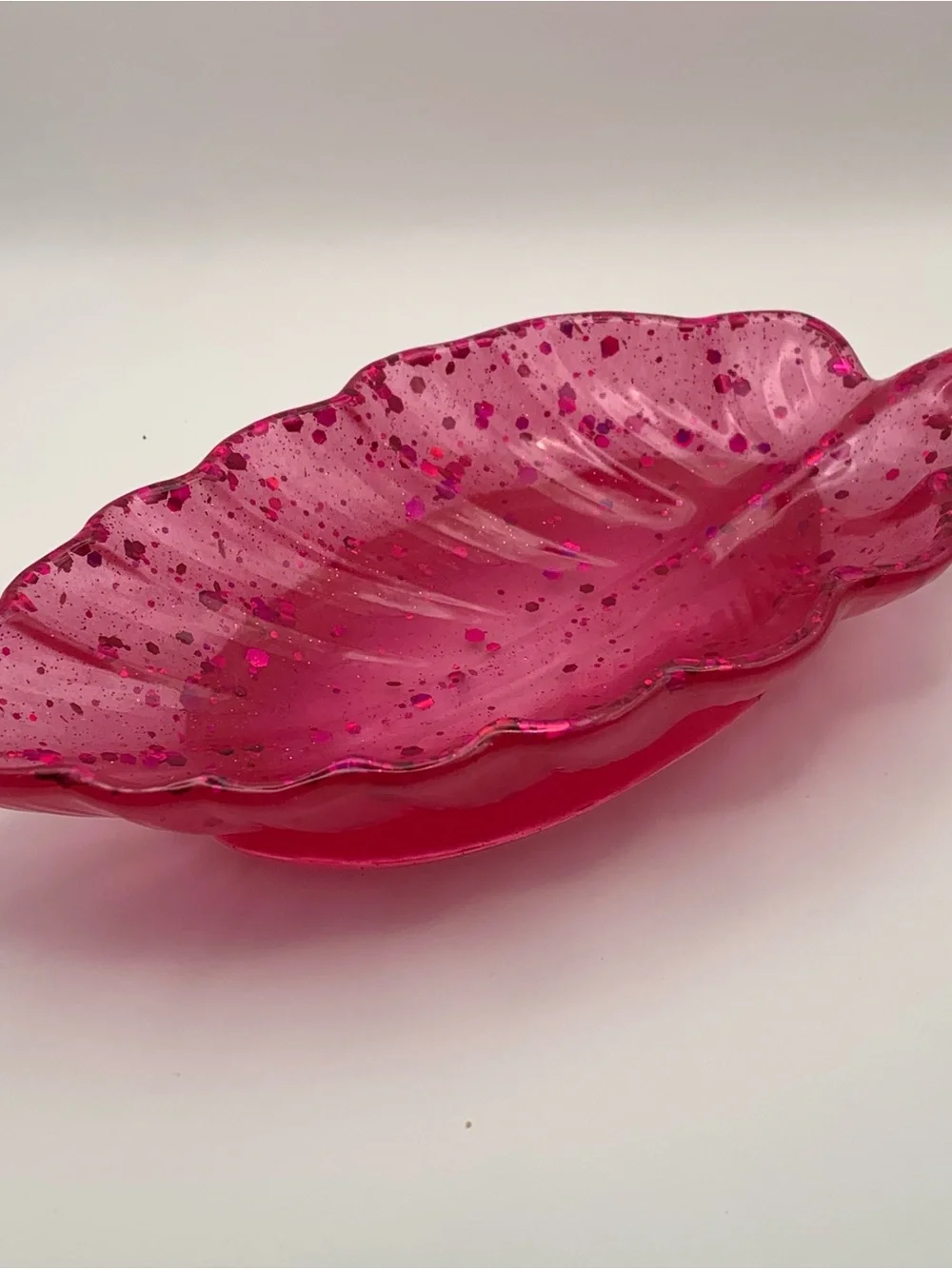 Acardian Pink Inspired Feather Trinket Dish